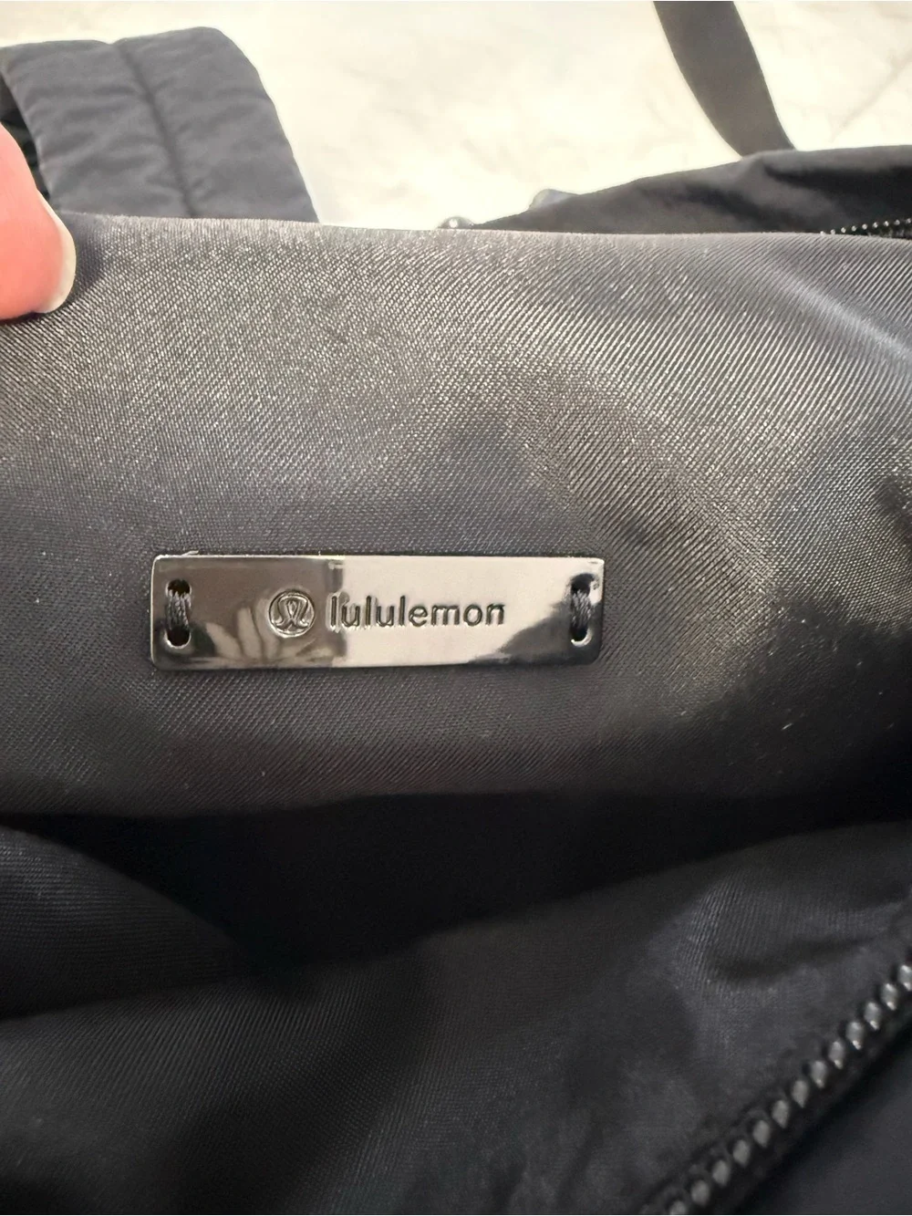 Lululemon Black Roll Top Backpack Nylon Laptop Travel Gym Everyday Unisex OS